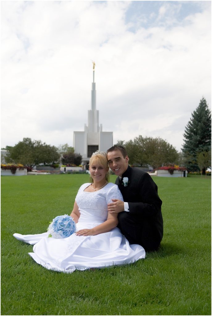 Christopher and Brittani Summer wedding at the Denver LDS Temple