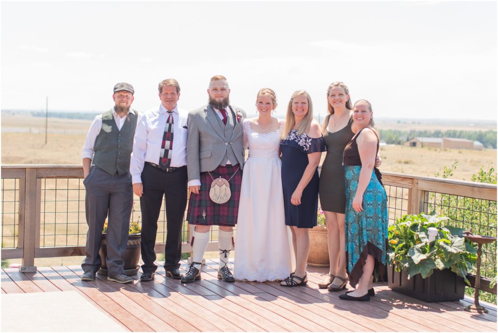 Family Formals Colorado Wedding