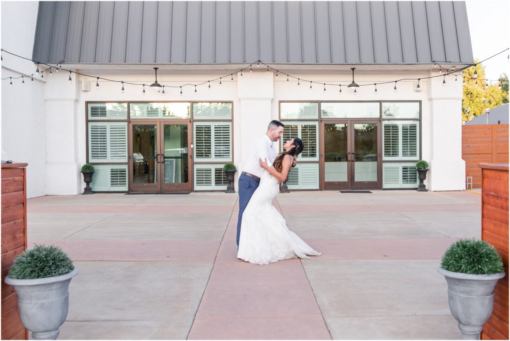 Bride and Groom Photos at Creekside Event Center