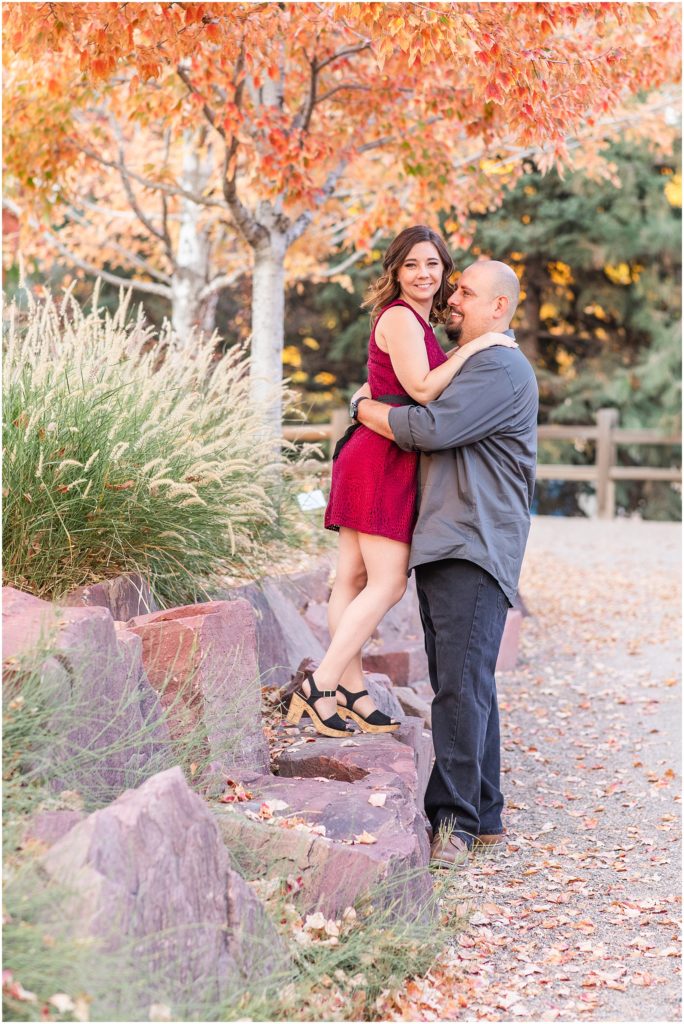 Colorado Fall Engagement Session at Hudson Garden