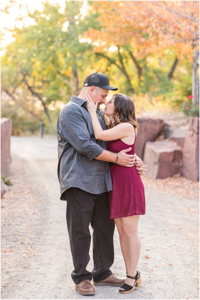 Fall Engagement Session in Colorado at the Hudson Garden