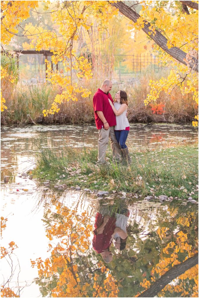 Fall Engagement Session at Hudson Garden Colorado