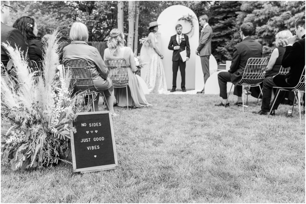 Summer Backyard Wedding Ceremony