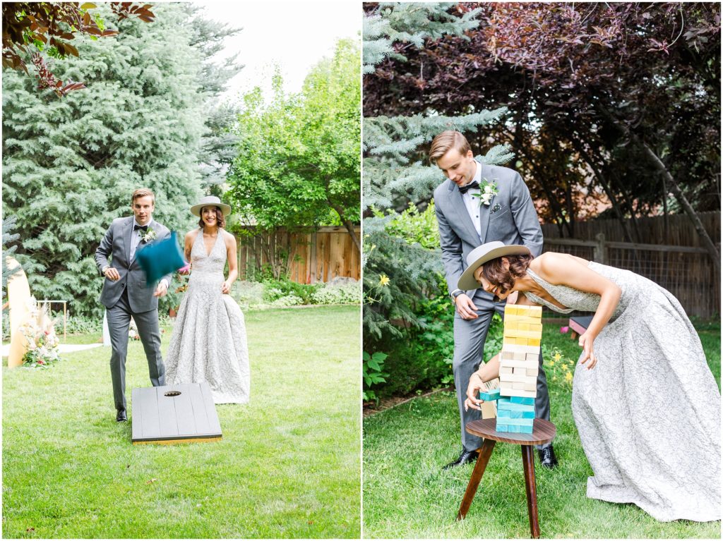 Summer Backyard Wedding Reception
