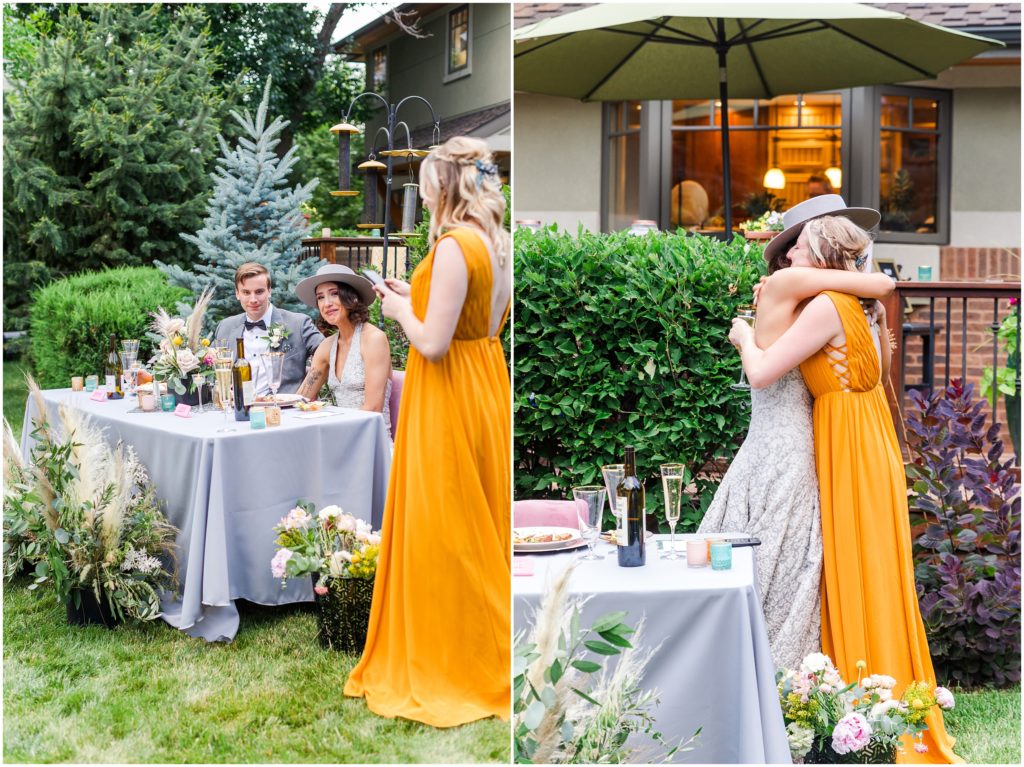 Summer Backyard Wedding Reception