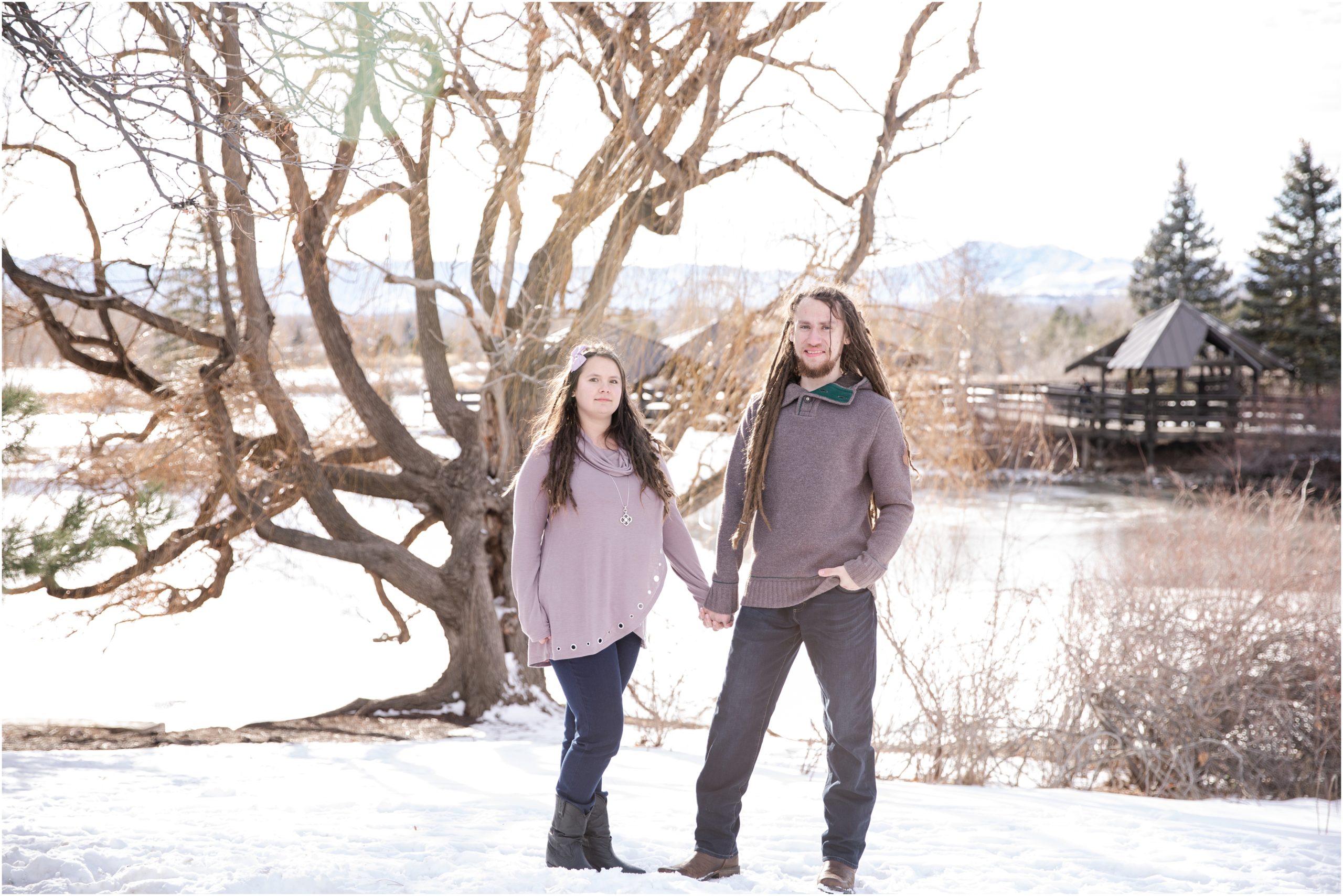 Ethan and Sabrinas Engagements Session at Belmar Park in Lakewood Colorado