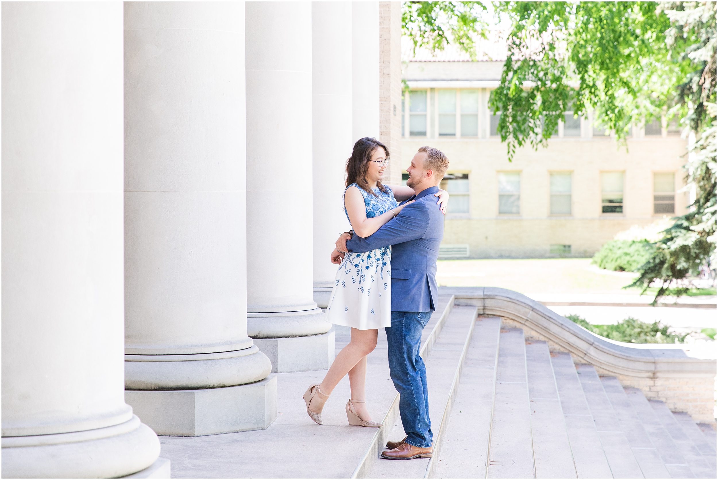 Josh and Brendas Engagement Session in Fort Collins at the Oval