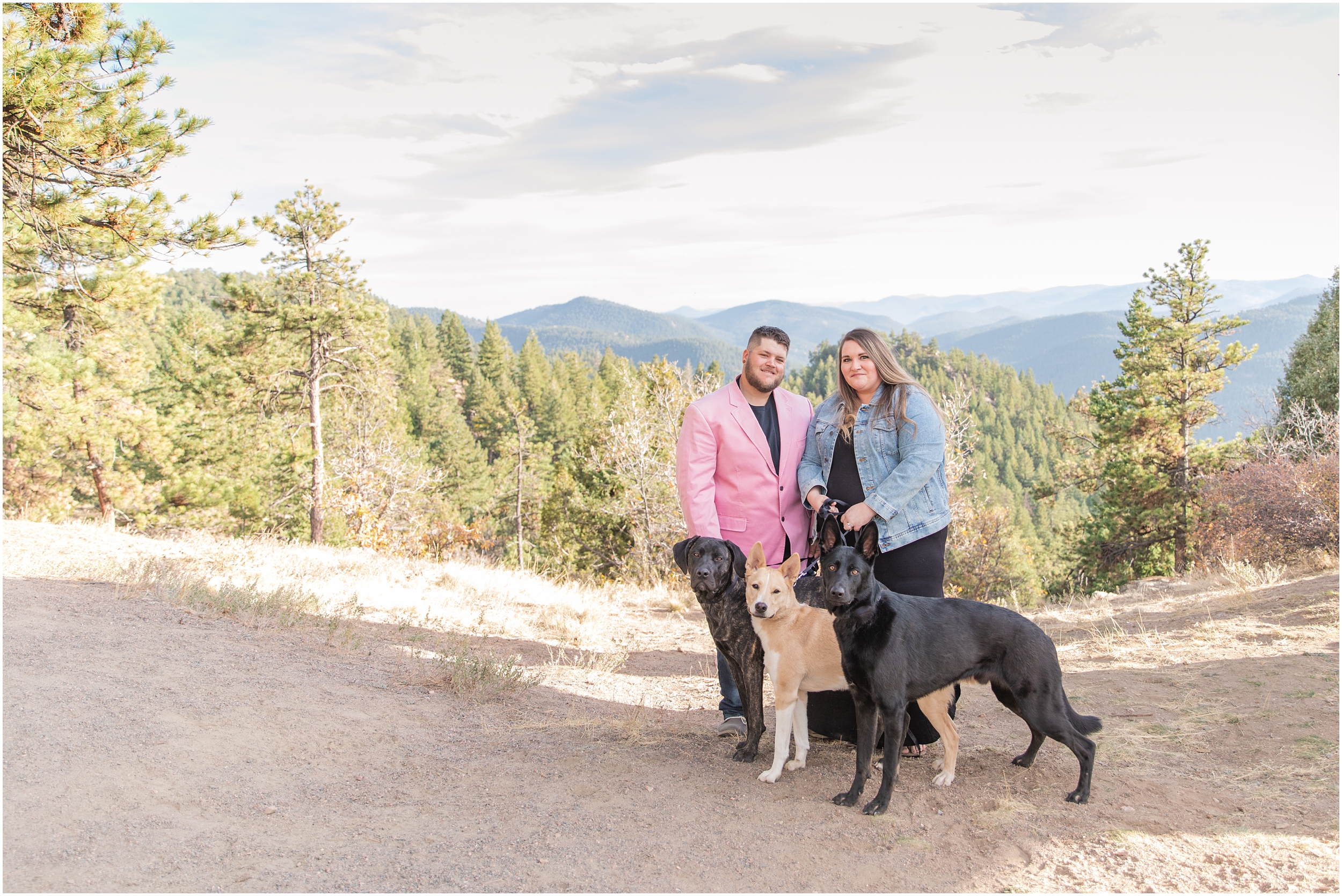 Colorado Fall Engagement Session Mt Falcon West and Mt Falcon East
