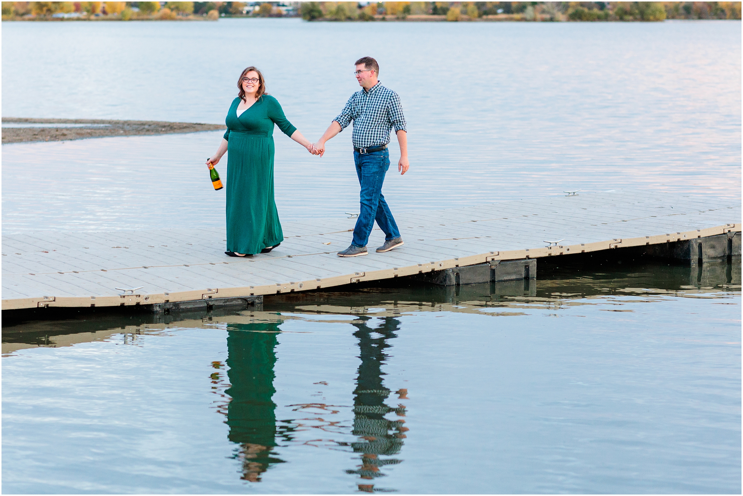 Tyler & Pennie Colorful Sloans Lake Engagement