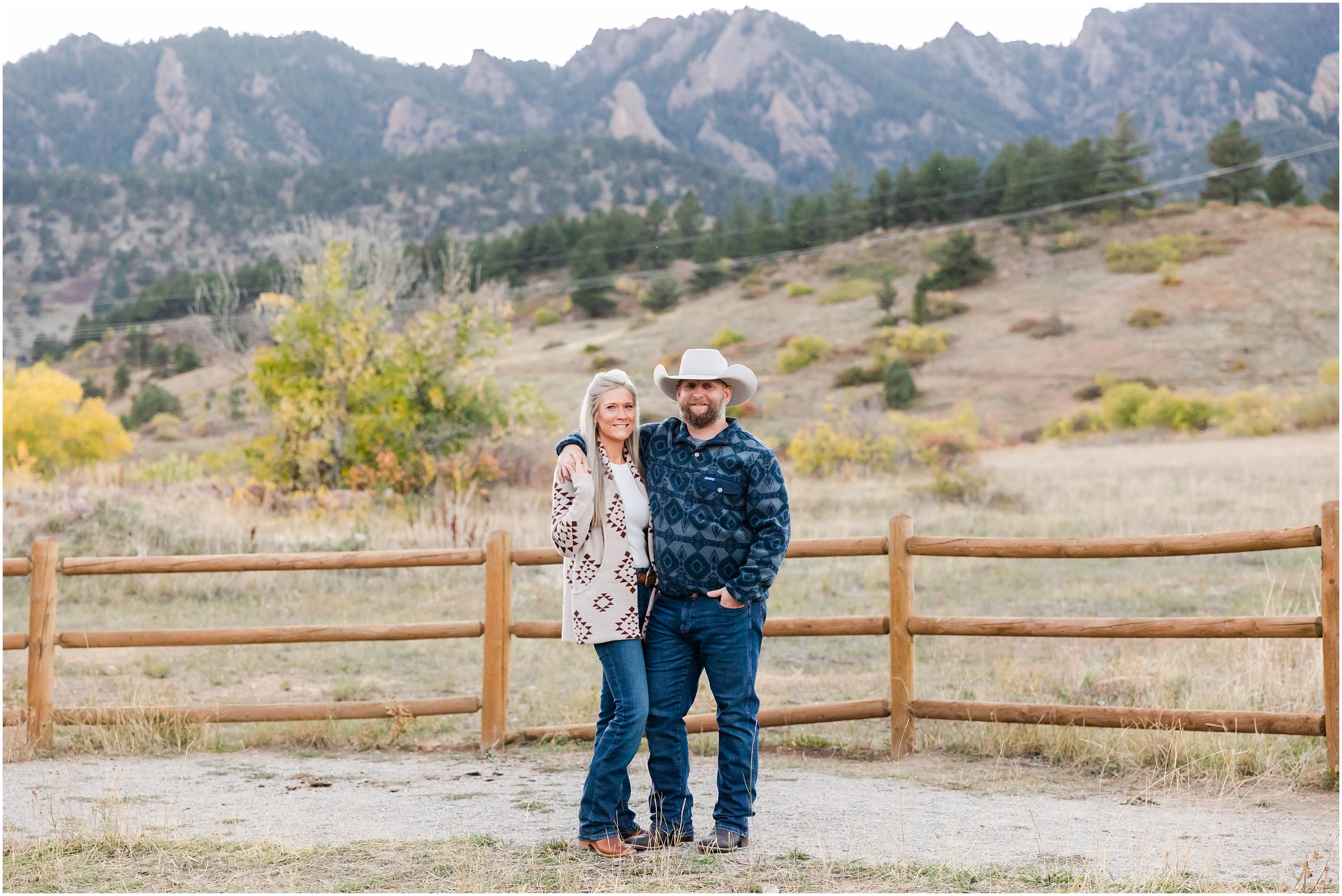 Tyler & Darcy South Mesa Trail Fall Boulder Colorado Engagement