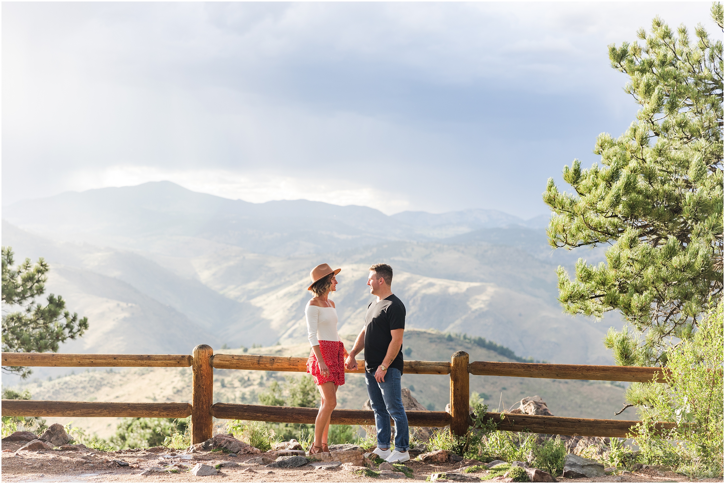 Corey & Dana Lookout Mountain Engagement Golden Colorado Colorado Wedding Photographer