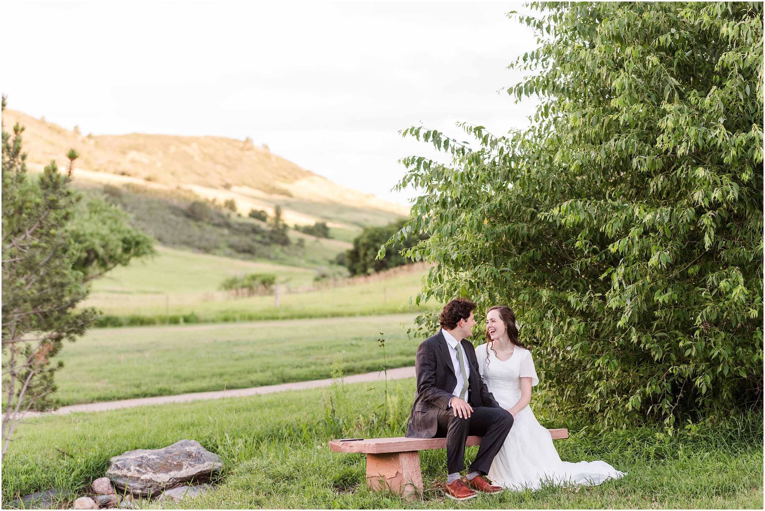 Nathan and Emilees first look at Roxborough State Park with Brittani Chin Photography