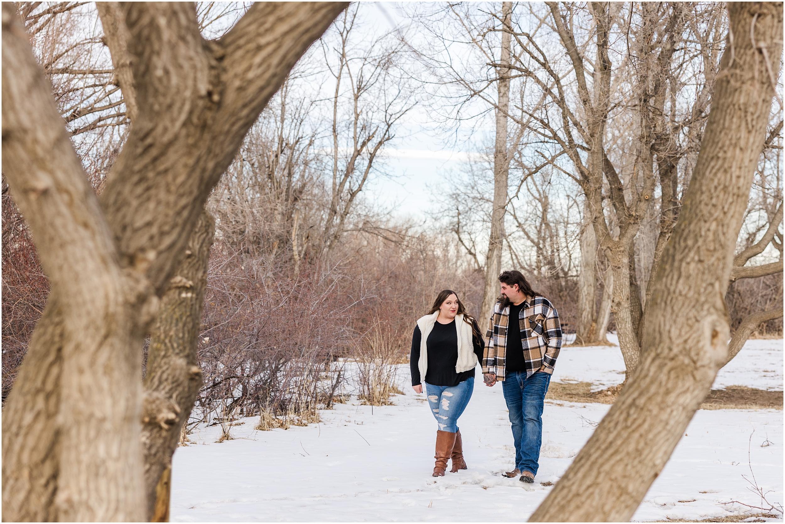 Wintery Engagement at South Mesa Trail Boulder Colorado with Ryley & Katelyn Brittani Chin Photography