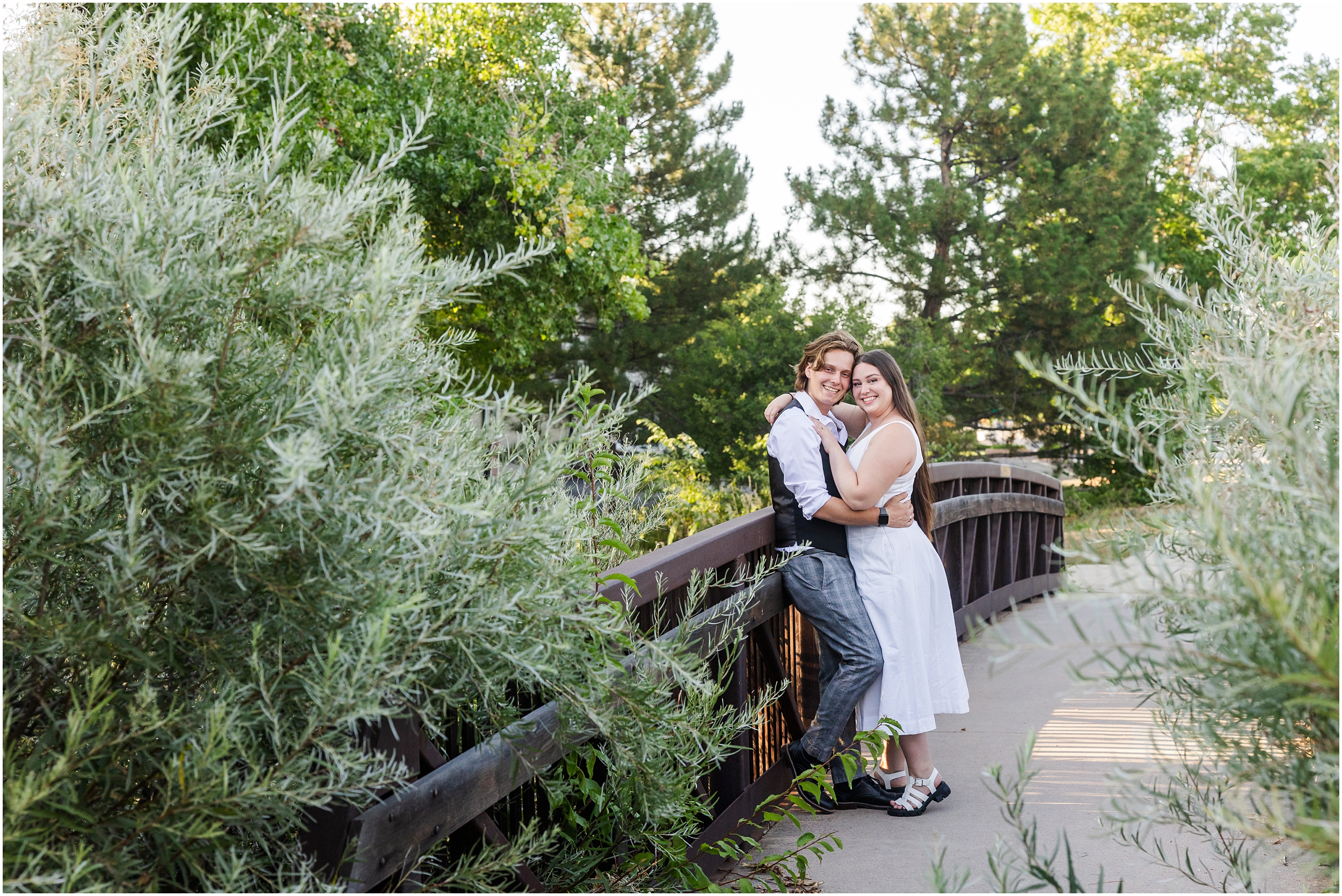 Dustin and Carmella Summer Engagement at Charles Winburn Park Brittani Chin Photography